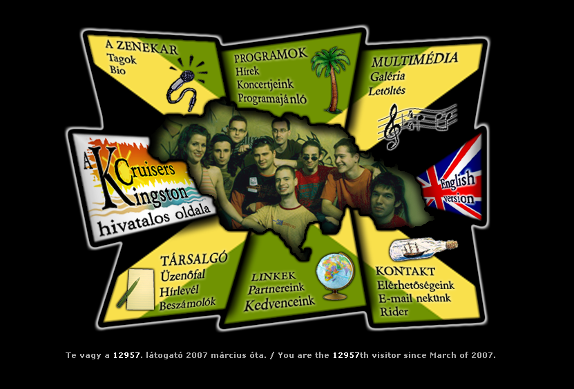 The home page of Kingston Cruisers (2007)