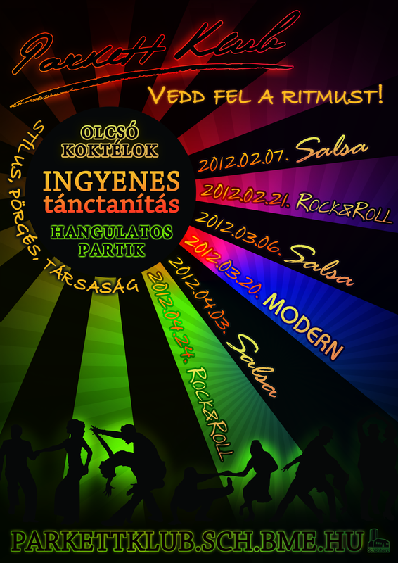 Los carteles en colores de fiestas de Parkett Klub (2012)