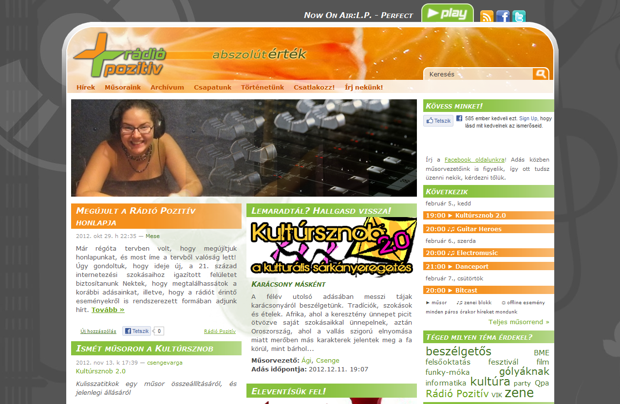 The website of Rdi Poziv (2012)